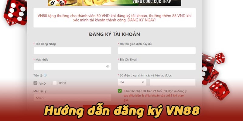 Cách gia nhập vào nhà cái VN88 dành cho tân binh